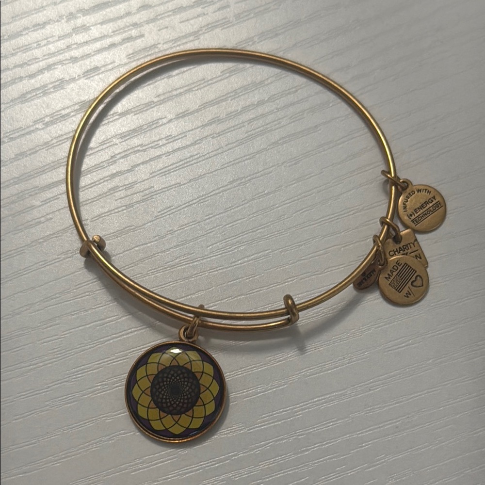 Alex and Ani sunflower bracelet